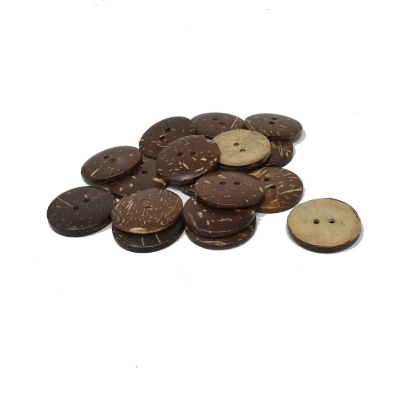 1 inch brown coconut buttons natural crafting supplies