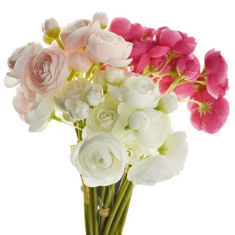 10 artificial ranunculus spray