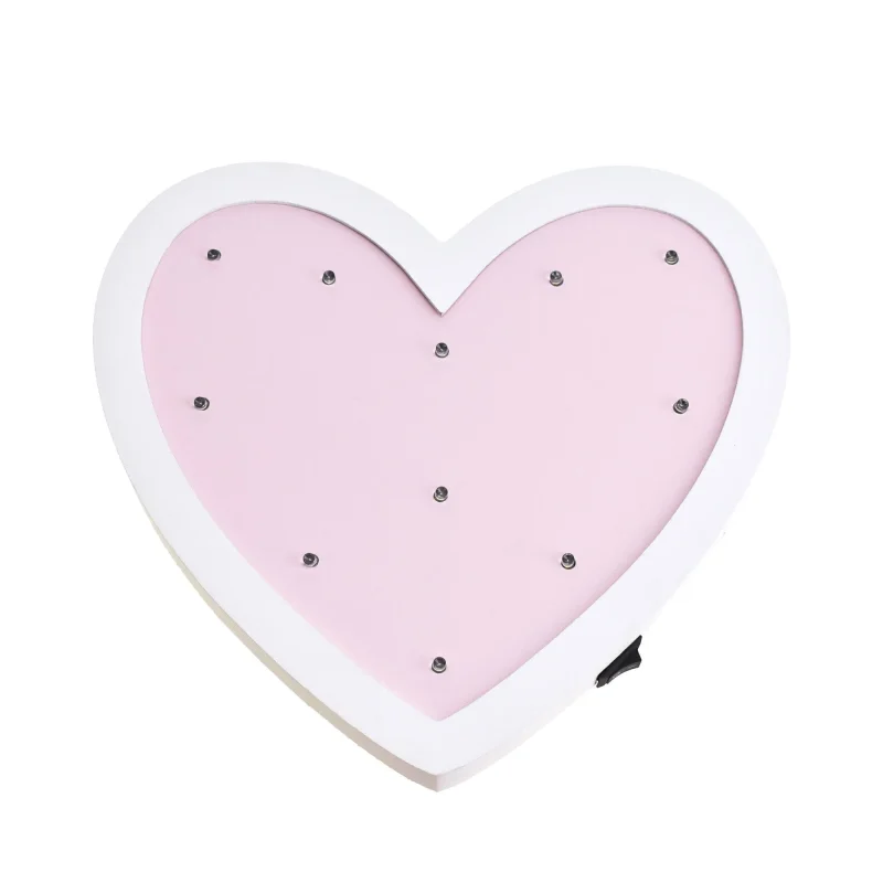 10 inch heart led wall decor light