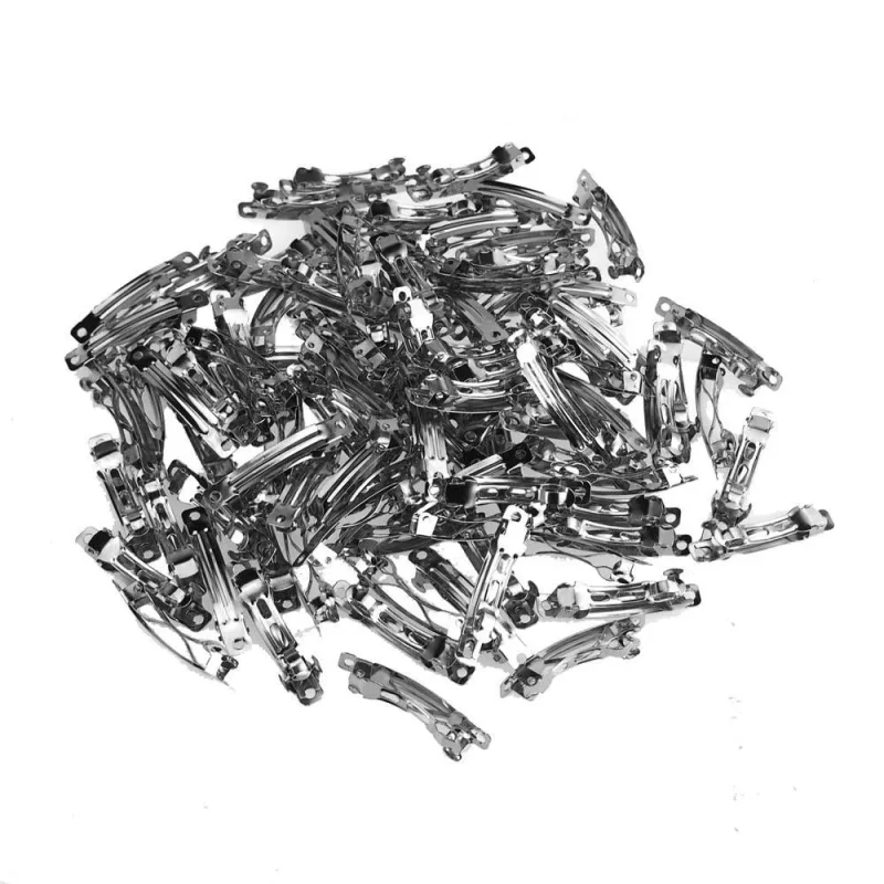 100 pack silver french clips