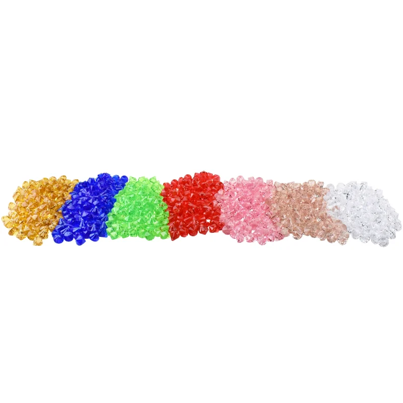 100pcs 1 inch acrylic hanging crystals for decor