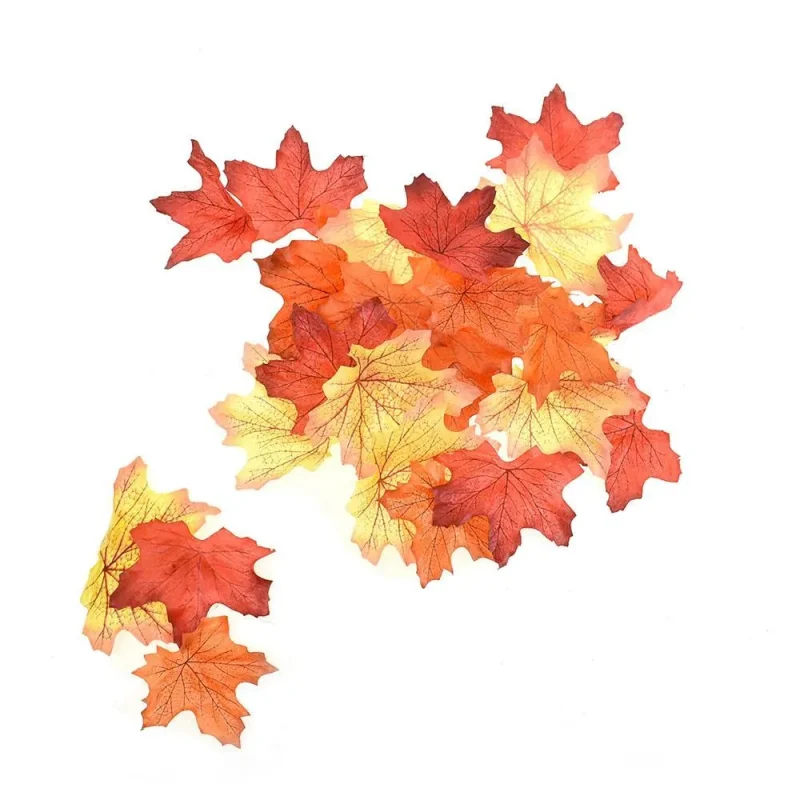 100pcs artificial autumn leaves set