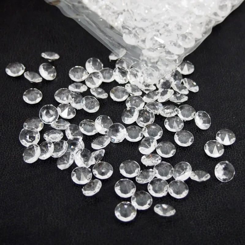 10mm acrylic gemstone diamonds 800 piece set