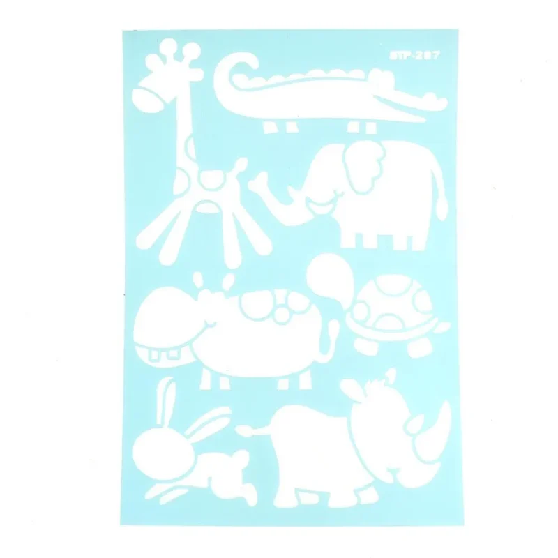 11 inch baby animals multi media stencil