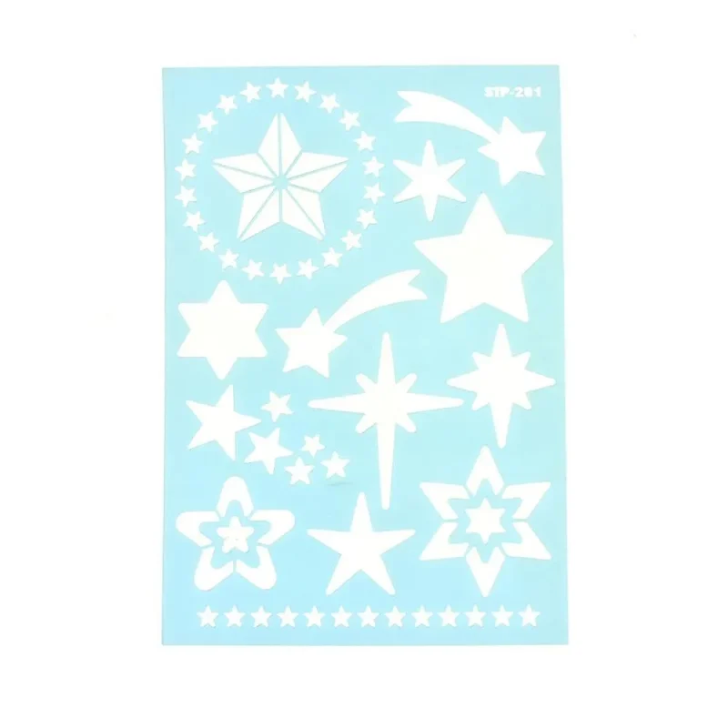 11 stars multi media stencil