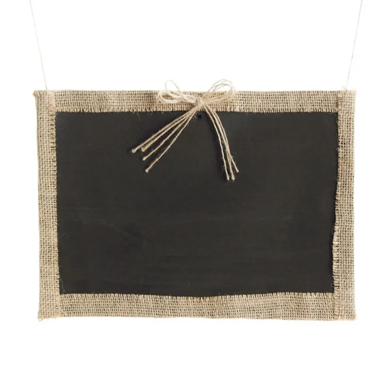 12 chalkboard frame w burlap border