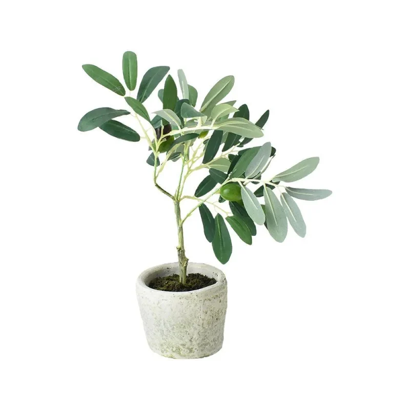 12 inch artificial olive tree in pot