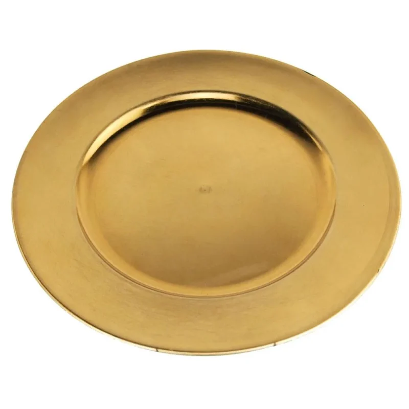 12 inch gold round charger plate pack of 1