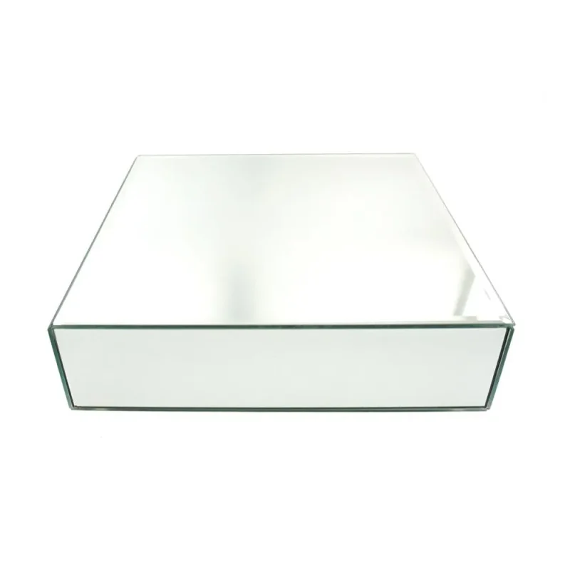 12 inch square mirror pedestal