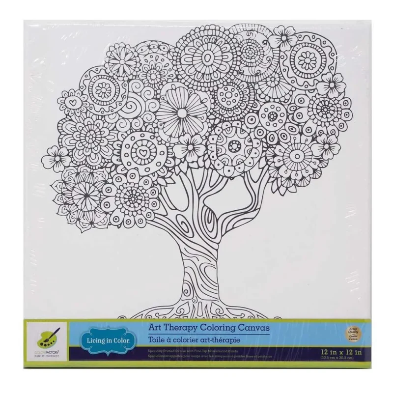 12 inch white family tree canvas painting board