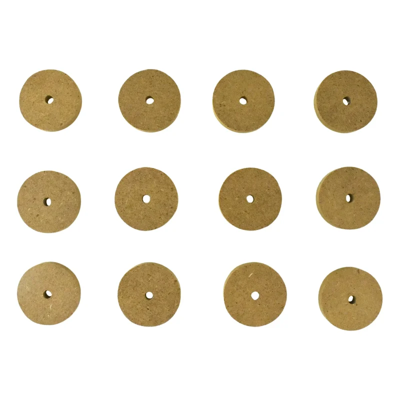 12 pack 1 3 8 natural mdf craft wheels for diy projects