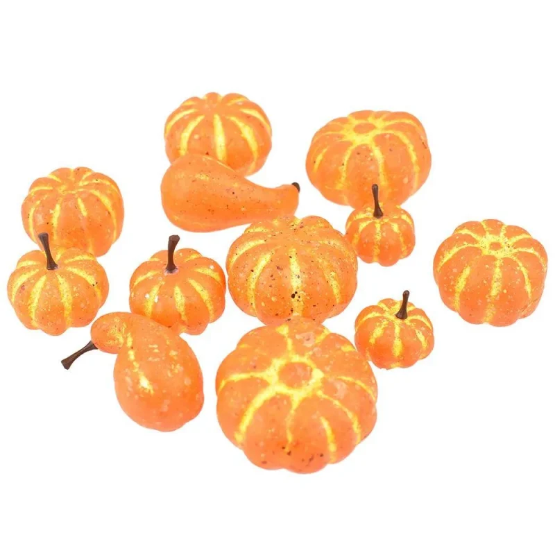 12 piece foam pumpkin squash decor set