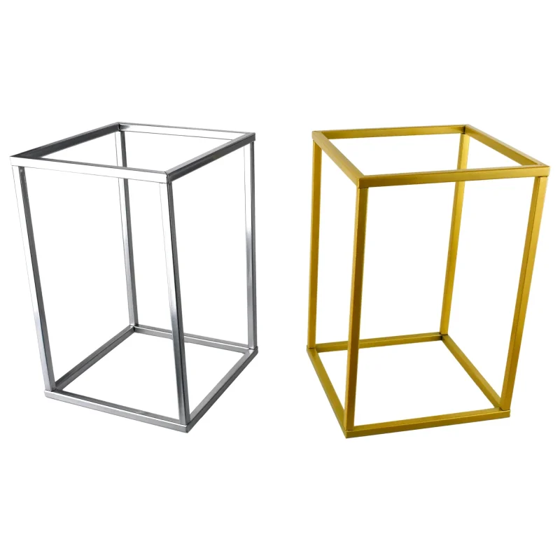 12x8 inch metal rectangular stand for centerpieces