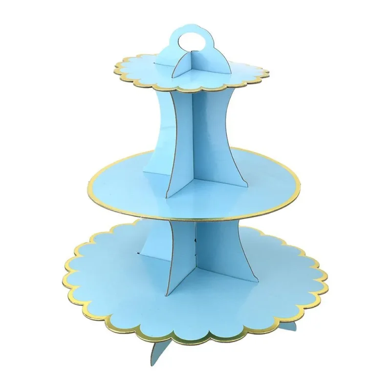 13 inch 3 tier cardboard cupcake stand