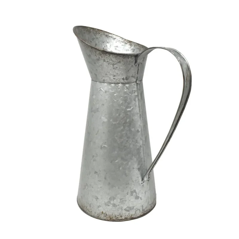 13 inch galvanized metal pitcher large