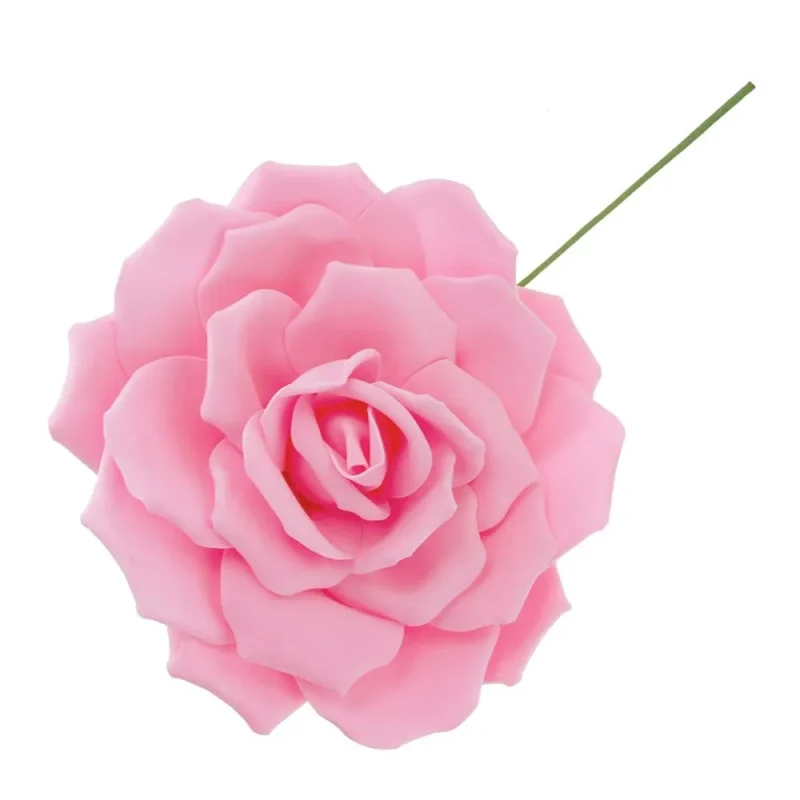 13 inch rose foam flower with stem