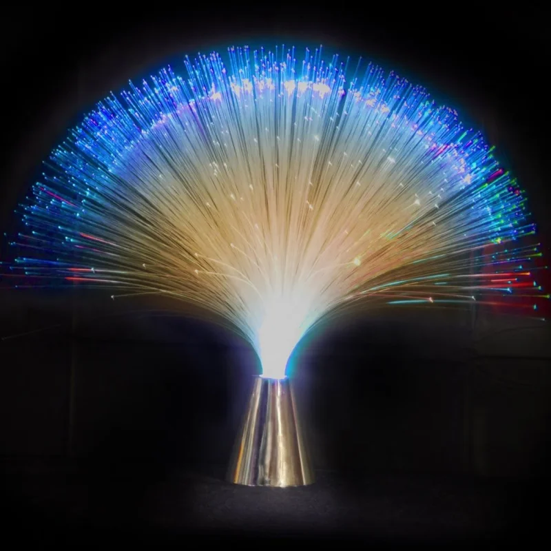 15 inch fiber optic centerpiece multicolor light display