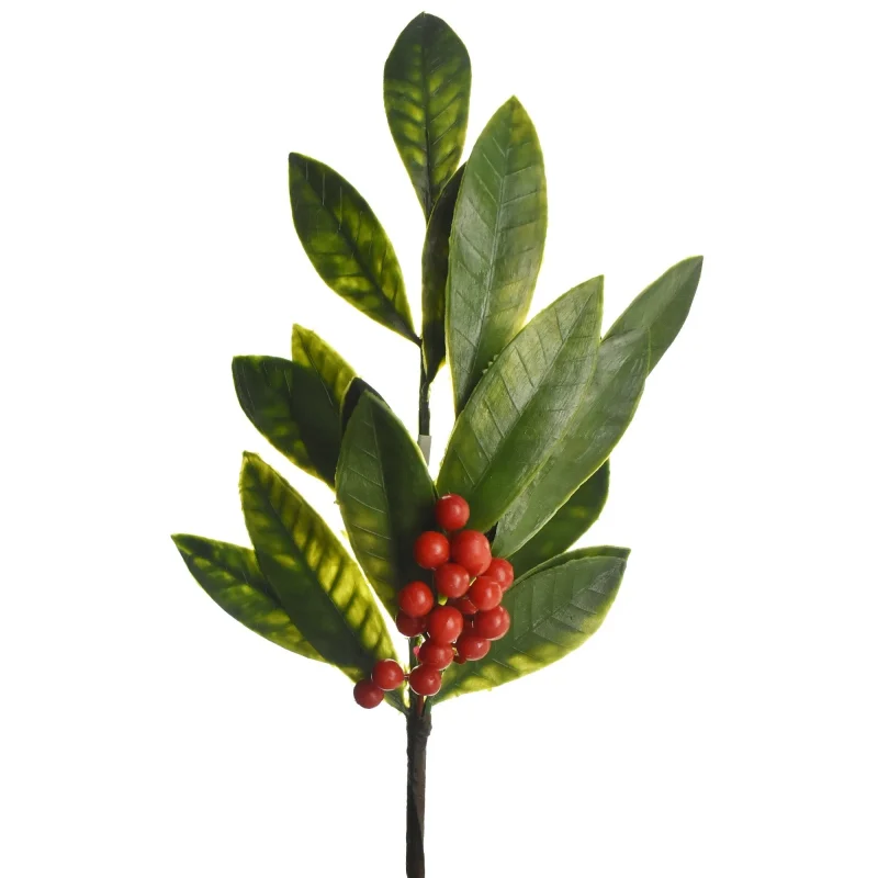 16 artificial bay leaves berries pick