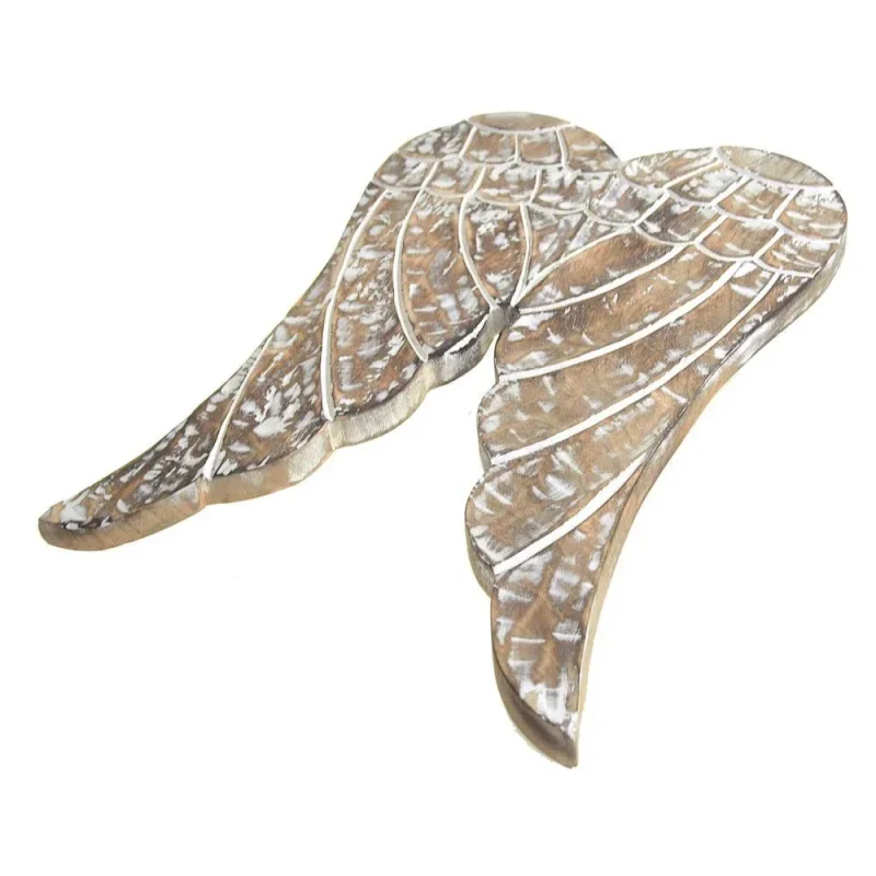 16 inch angel wing wooden christmas ornament