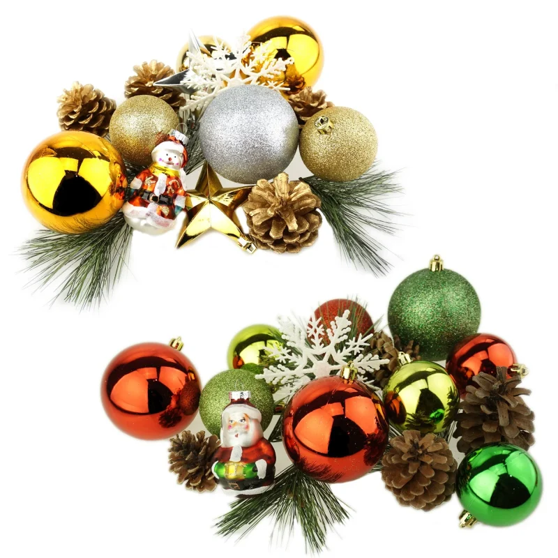 16 piece christmas ornaments pinecone bowl fillers