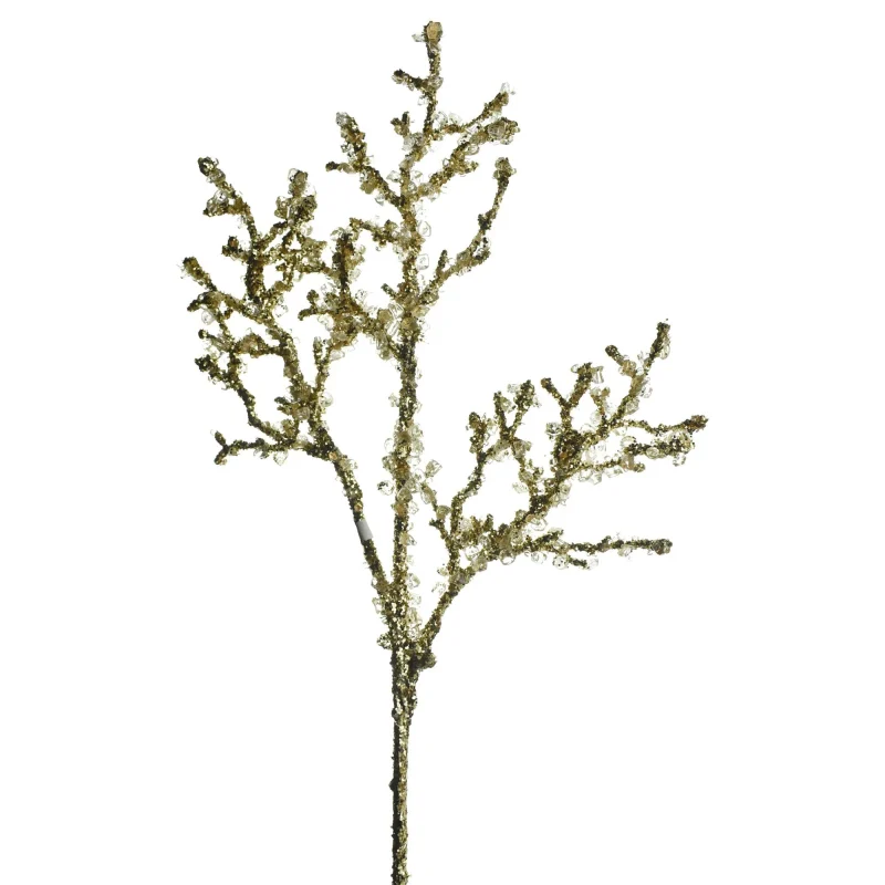 18 inch iced twig branch stem artificial