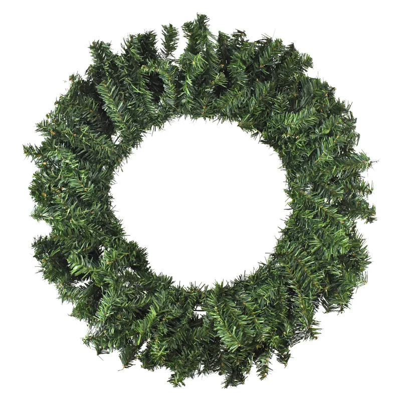 19 inch green artificial pine branch wreath tip