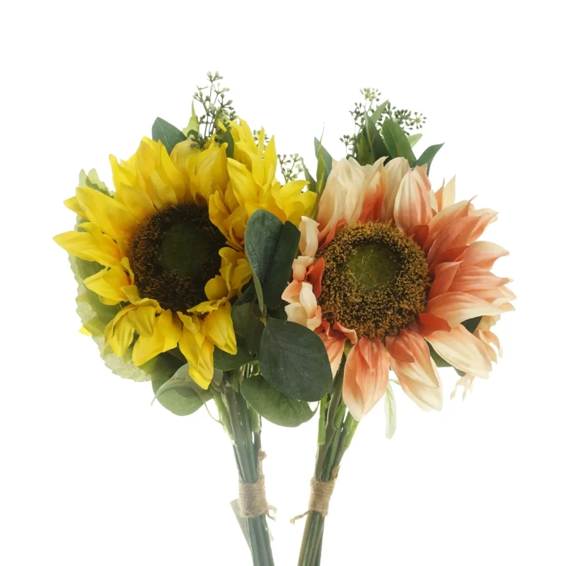 20 inch artificial sunflower bouquet set