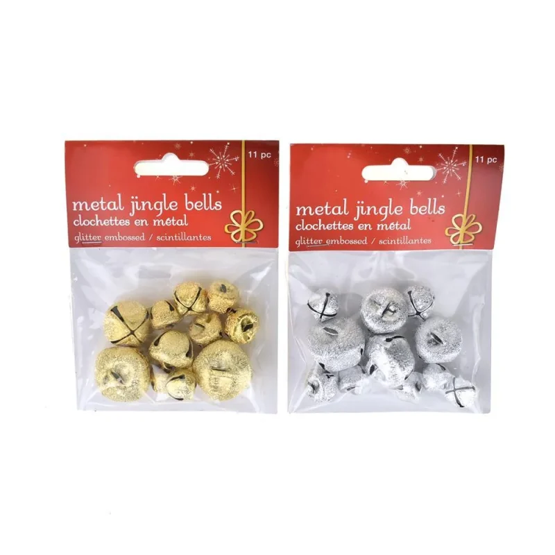 22 piece metal jingle bells assorted sizes