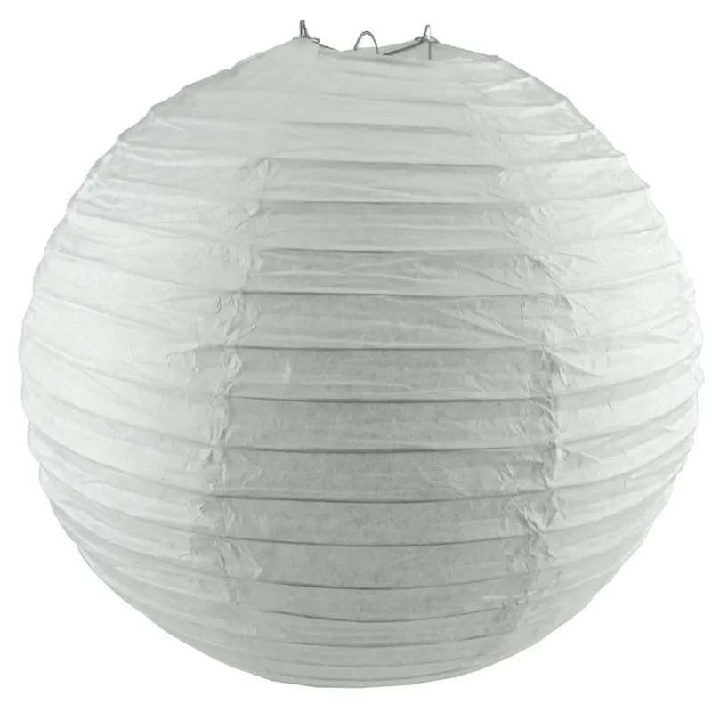 24 white round paper lantern hanging decor