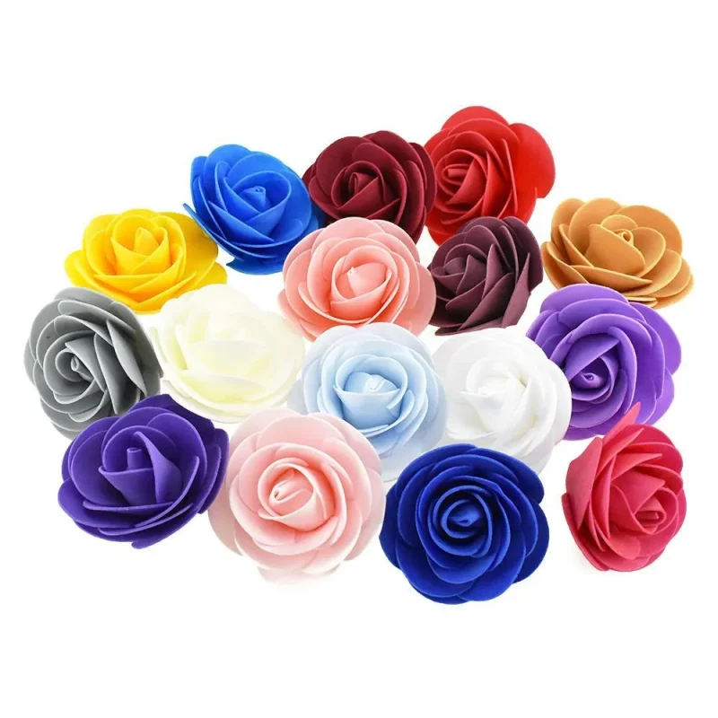 3 craft foam roses 12 pack