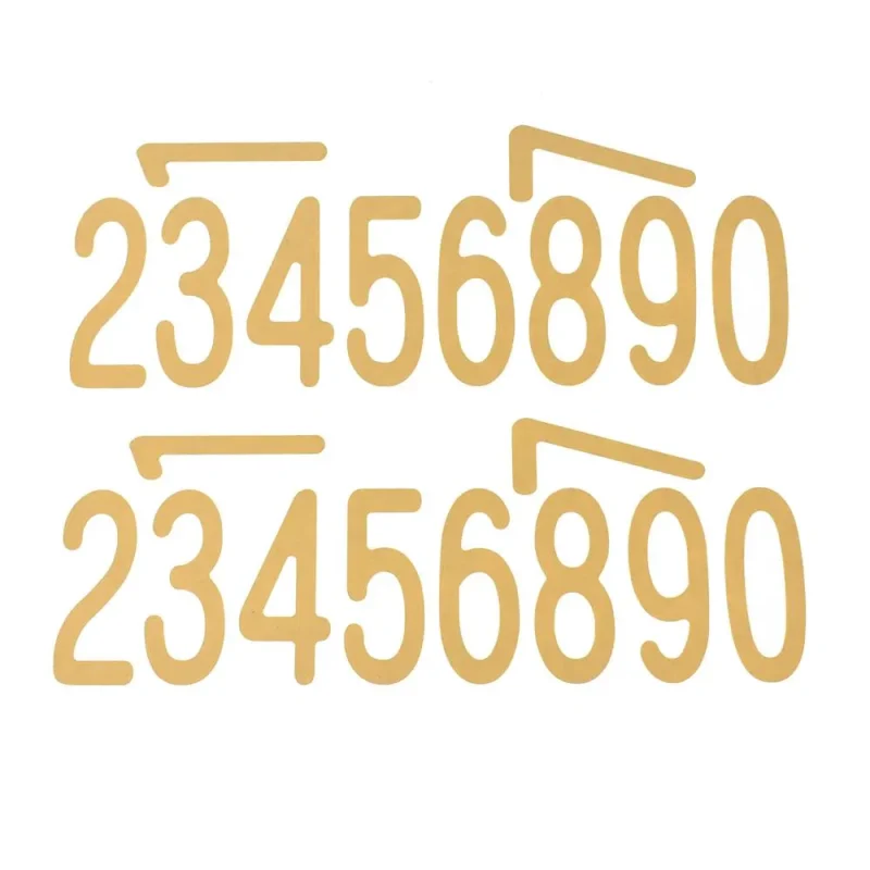 3 inch kraft number stickers 40 piece biggie fonts