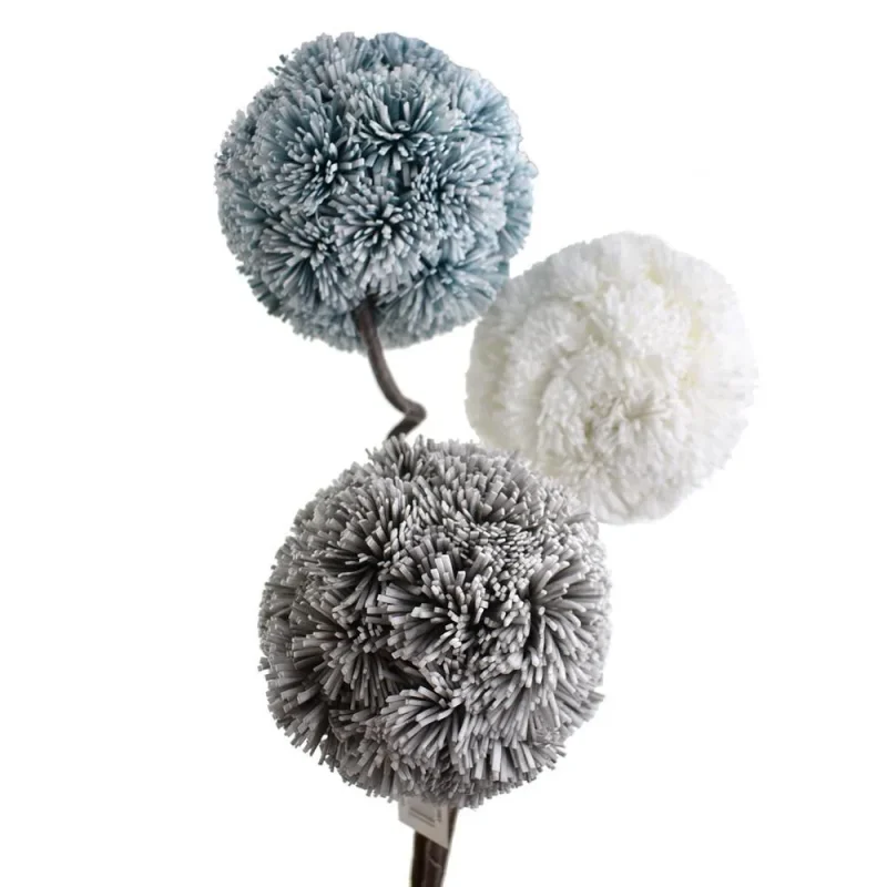 34 tall twist stem allium foam flower