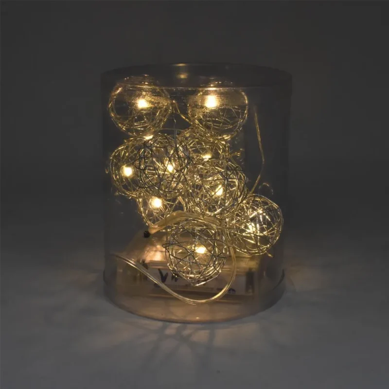 36 battery powered led wire ball string lights