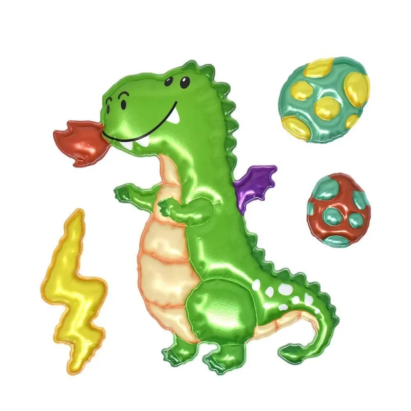 3d dragon egg wall decals assorted balloon stickers 4 piece set