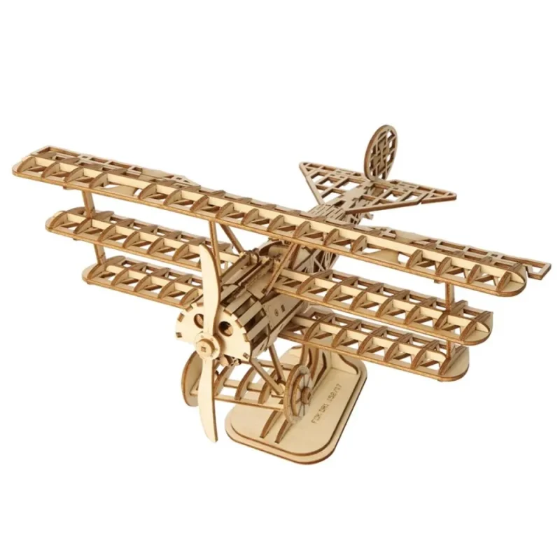 3d wooden airplane puzzle 8 25 inch 1