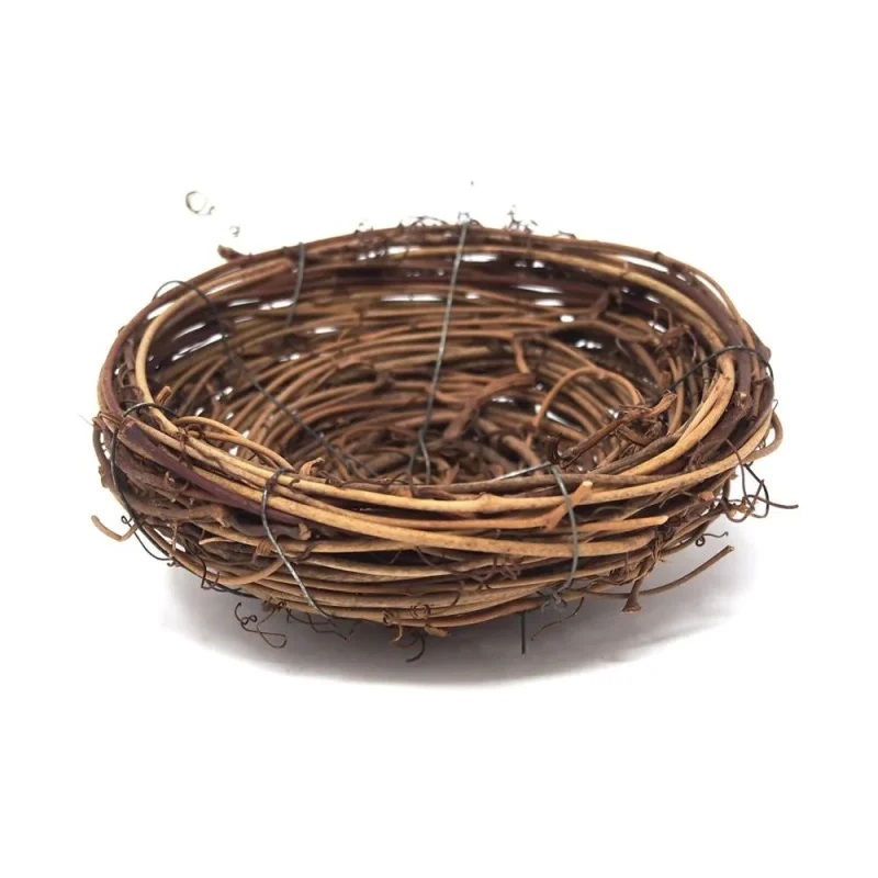 4 inch artificial bird nest wreath decor