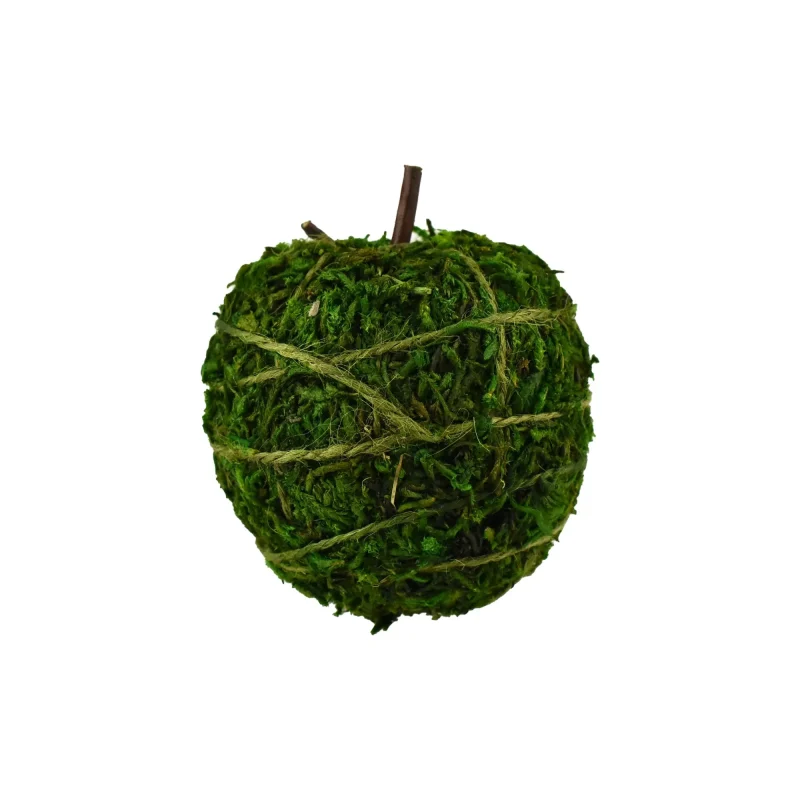 4 inch artificial moss apple accent