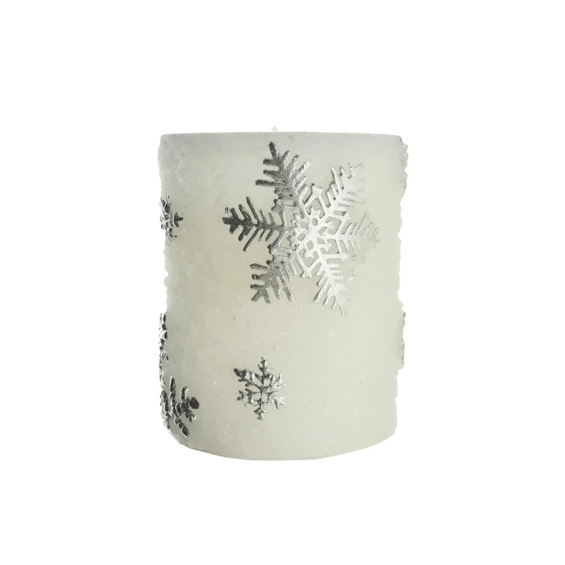 4 inch led snowflake candle decor