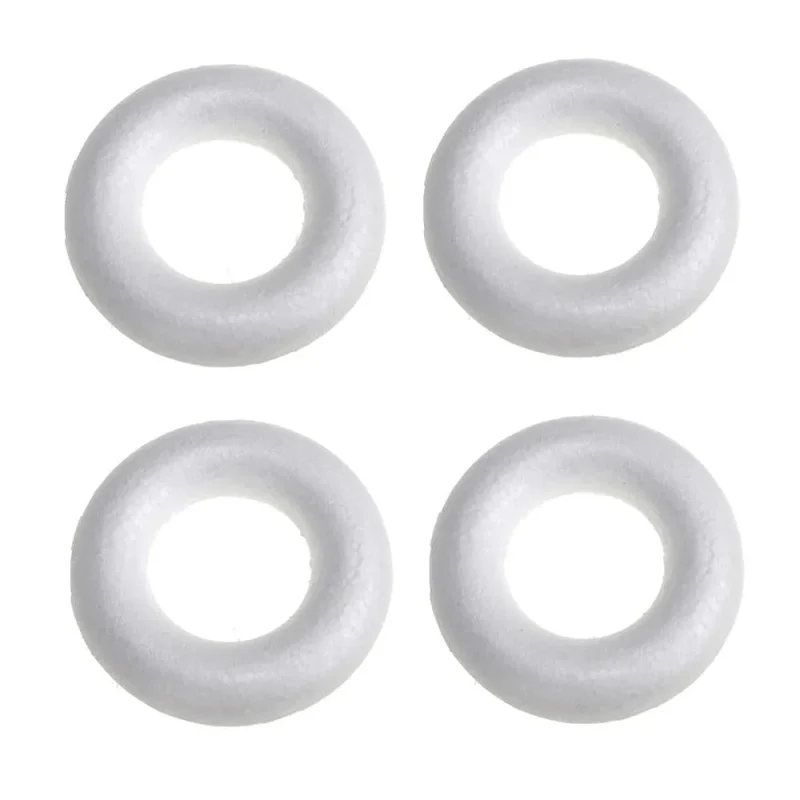 4 piece white 3 3 4 circle polyfoam diy kit