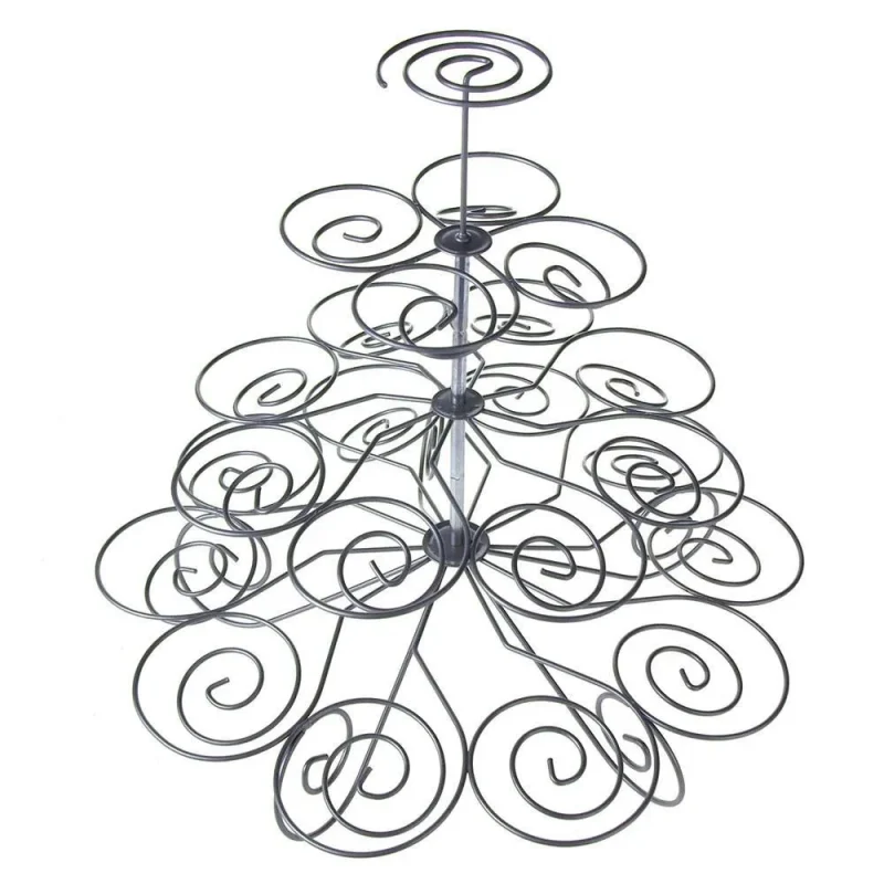 4 tier spiral cupcake stand 11 inch metal wire