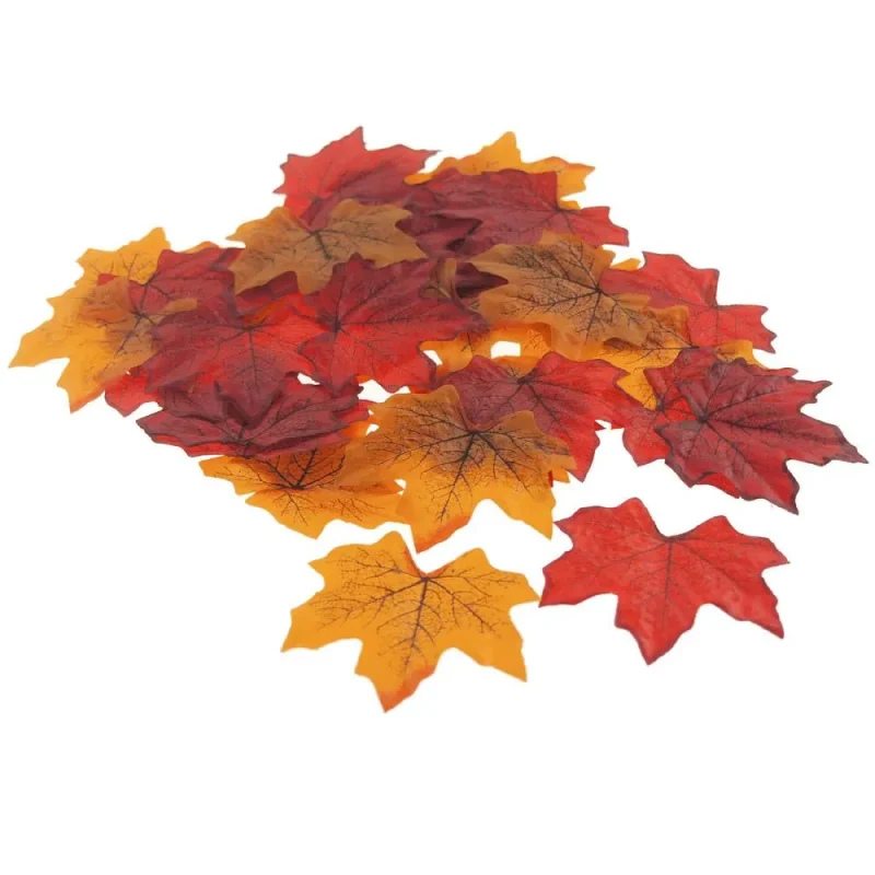 40 piece plastic fall leaves for autumn decor