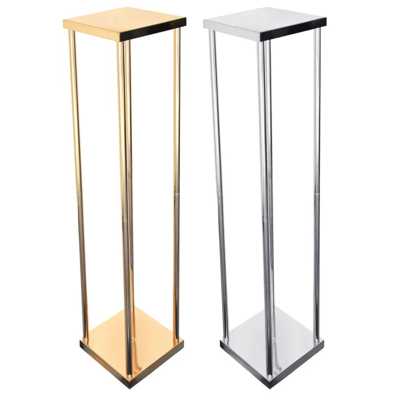 42 metallic pillar centerpiece stand