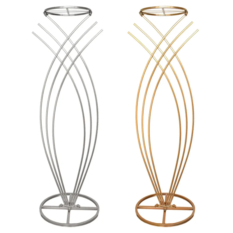 42 metallic wire mermaid tail display stand