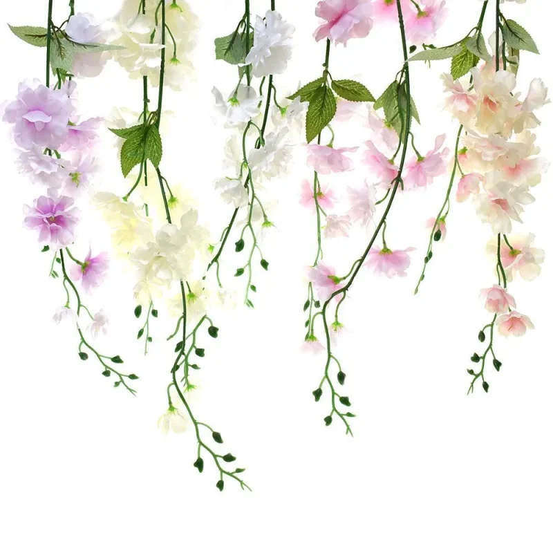 45 artificial wisteria hanging flower spray