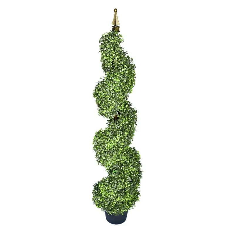 48 artificial milan boxwood spiral topiary tree