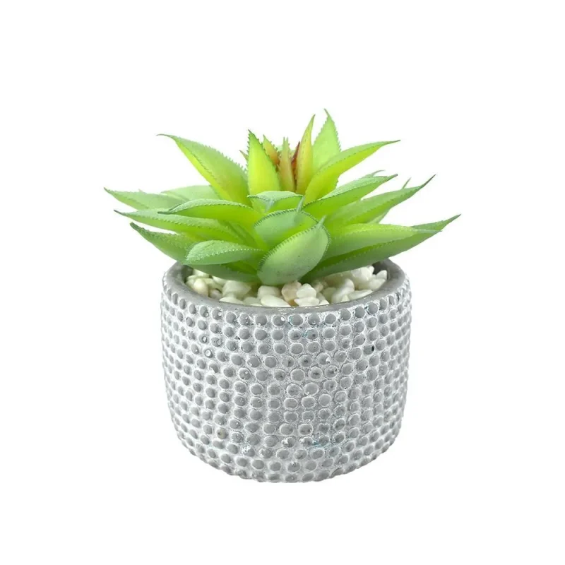 5 artificial succulent in pot