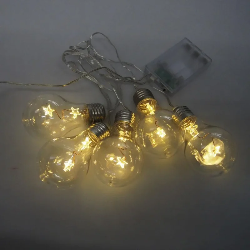 5 bulb warm white fairy string lights 48 christmas bulbs