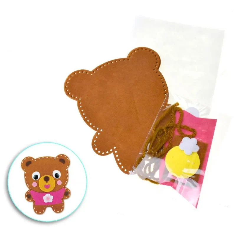 5 inch teddy bear felt craft kit for kids