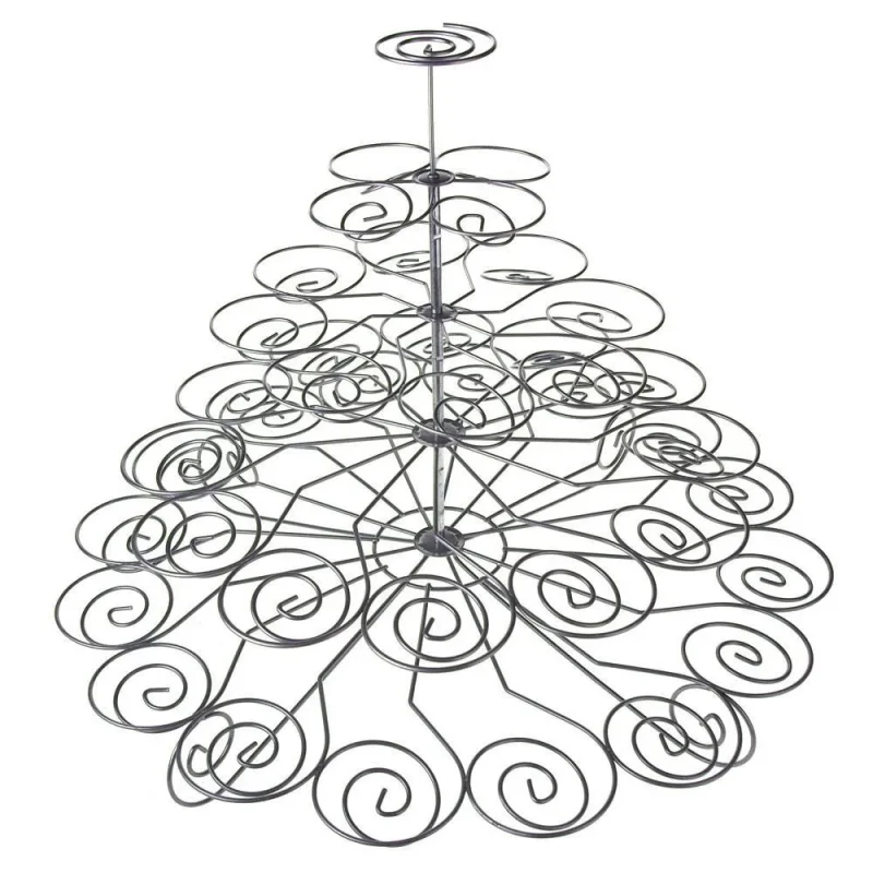 5 tier 14 metal spiral cupcake stand holder