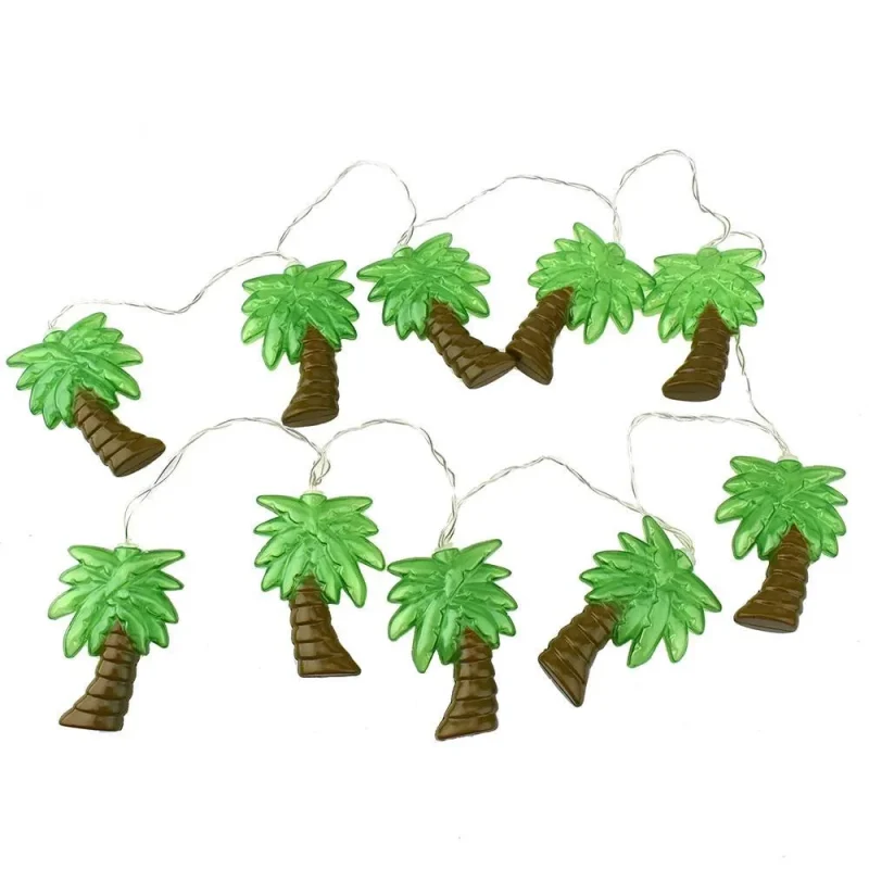 5ft translucent plastic palm tree light garland